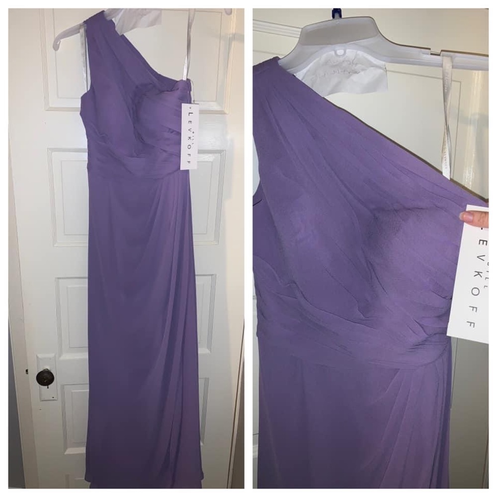 Levkoff one shoulder dress